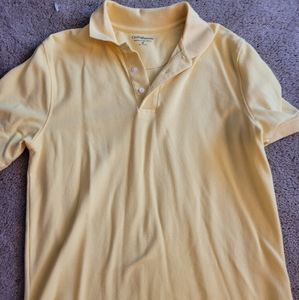 Men's butter yellow Croft &Barrow polo shirt size Medium.